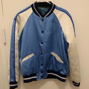 Coach bomber jacker with embroidered details